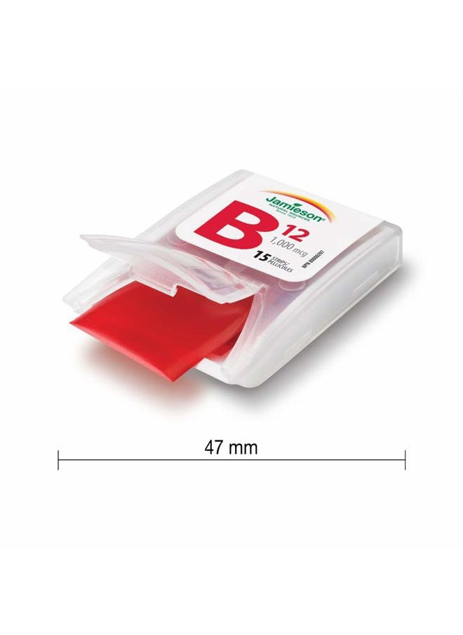 Jamieson - Vitamin B12 1,000 mcg Fast Dissolving Strips, 30 Strips - Image 1