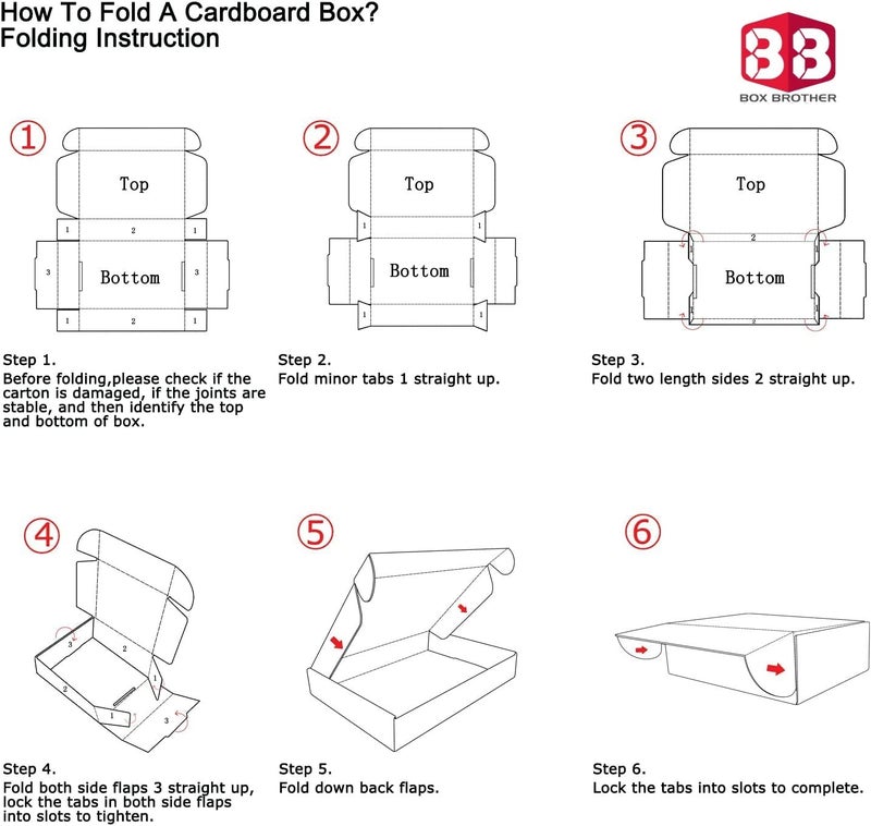 Box Brother 3 Ply White Flap Corrugated Packaging Box Size: 4x4x1.5 Length 4 inch Width 4 inch Height 1.5 inch 3Ply Corrugated Packaging Box (Pack of 50) - Image 5