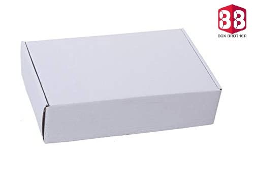 Box Brother 3 Ply White Flap Corrugated Packaging Box Size: 4x4x1.5 Length 4 inch Width 4 inch Height 1.5 inch 3Ply Corrugated Packaging Box (Pack of 50) - Image 2