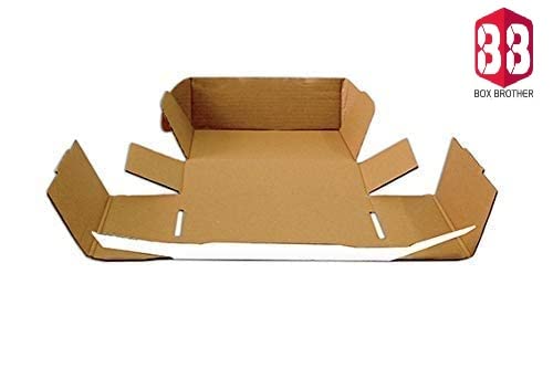 Box Brother 3 Ply White Flap Corrugated Packaging Box Size: 4x4x1.5 Length 4 inch Width 4 inch Height 1.5 inch 3Ply Corrugated Packaging Box (Pack of 50) - Image 4