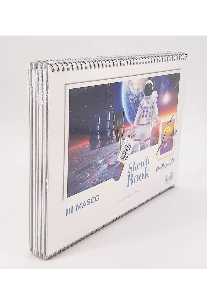ماسكو دفاتر رسم مقاس 35.2 × 25 سم (عبوة من 10) - Image 1