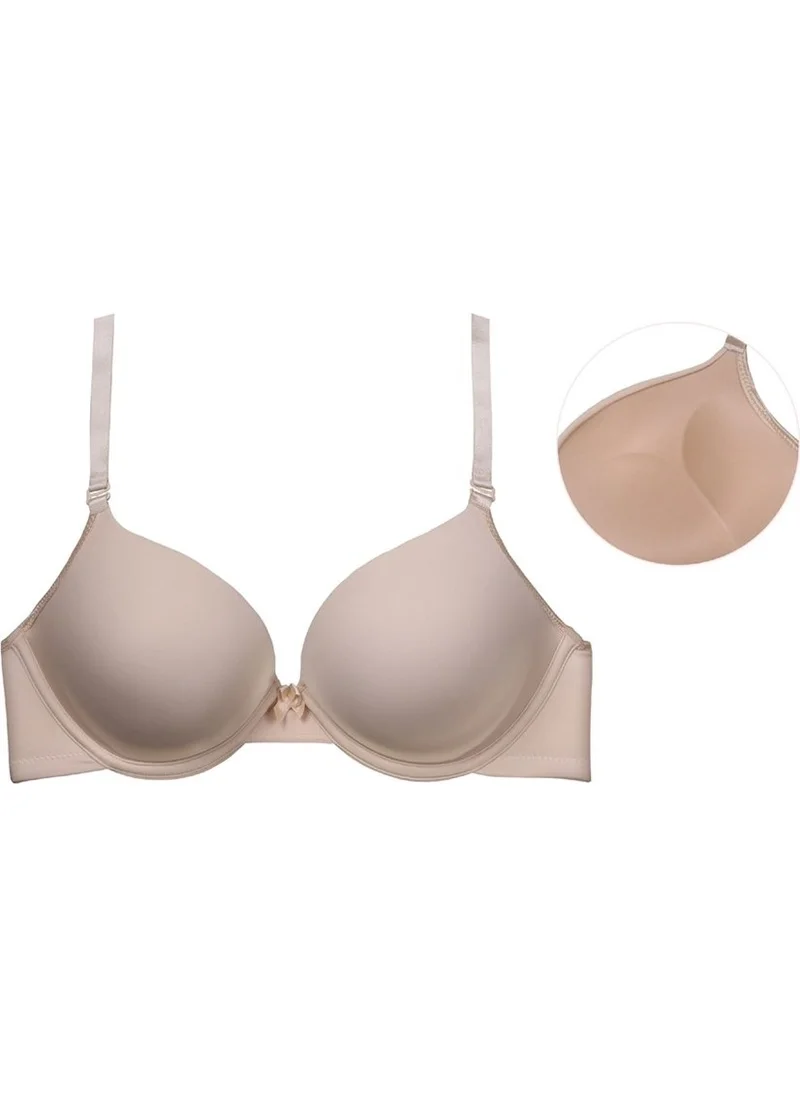 Magic Form 2687 Plain Fabric Support Padded Bra - Nude