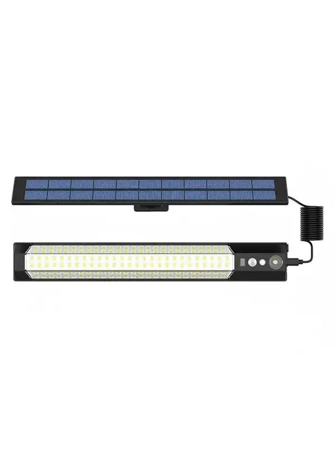 مصباح الجدار الشمسي الأسود LED للمناظر الطبيعية مع مستشعر الحركة للإضاءة الخارجية - Image 1