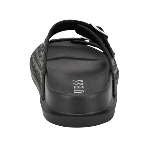 Guess Men's Verone Slide, Black Logo Multi 002, 11 - Image 3