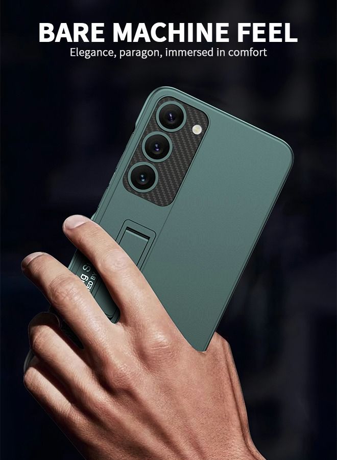 GROIC حافظة لهاتف سامسونج جالاكسي S23 مقاس 6.1 بوصة، غطاء نحيف بحامل S23، هيكل جالاكسي S23 يدعم الشحن اللاسلكي [حامل قابل للتعديل، مضاد للسقوط، مضاد لبصمات الأصابع، حماية شاملة] - أخضر - Image 5