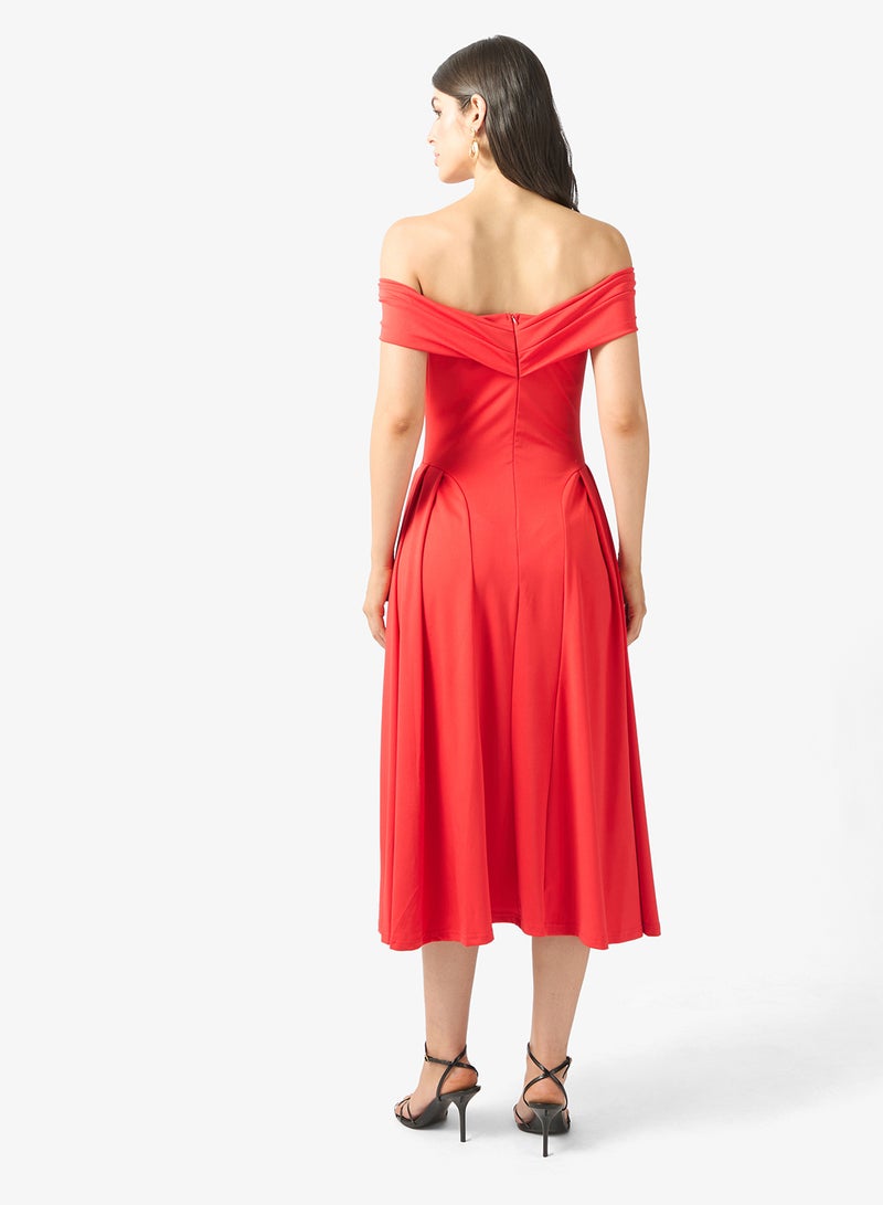 ELLA O ff Shoulder A-line Dress - Image 2