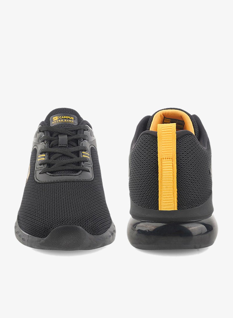 CAMPUS Men Gamma Pu Cushion Lace-Up Running-Blk - Image 2