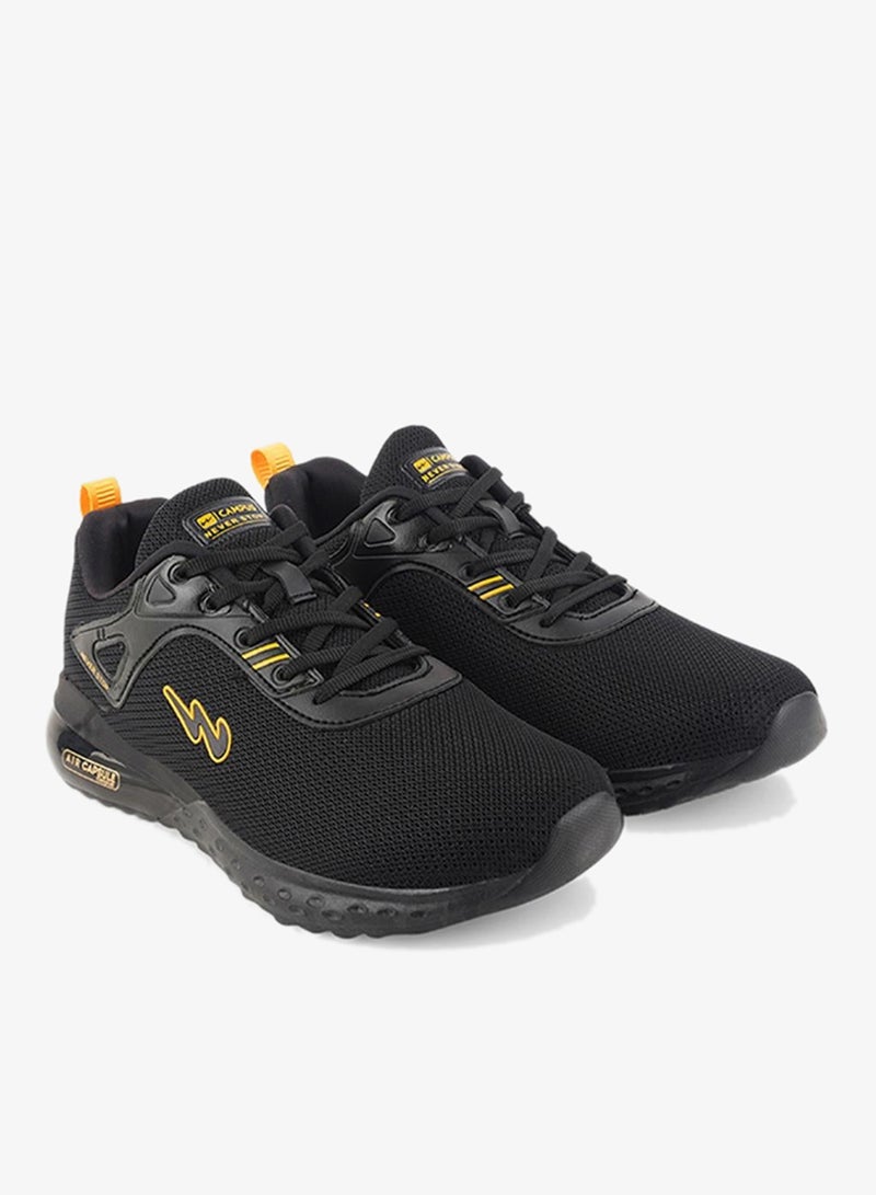 CAMPUS Men Gamma Pu Cushion Lace-Up Running-Blk - Image 4