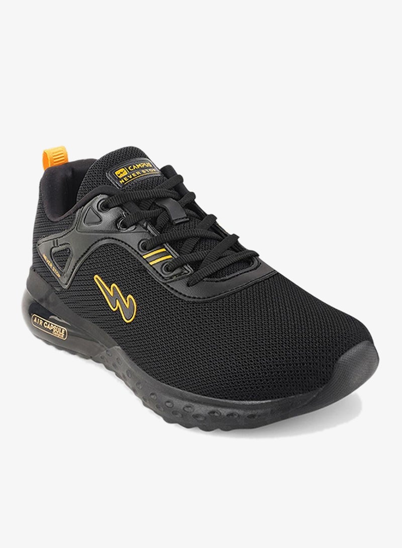 CAMPUS Men Gamma Pu Cushion Lace-Up Running-Blk - Image 5