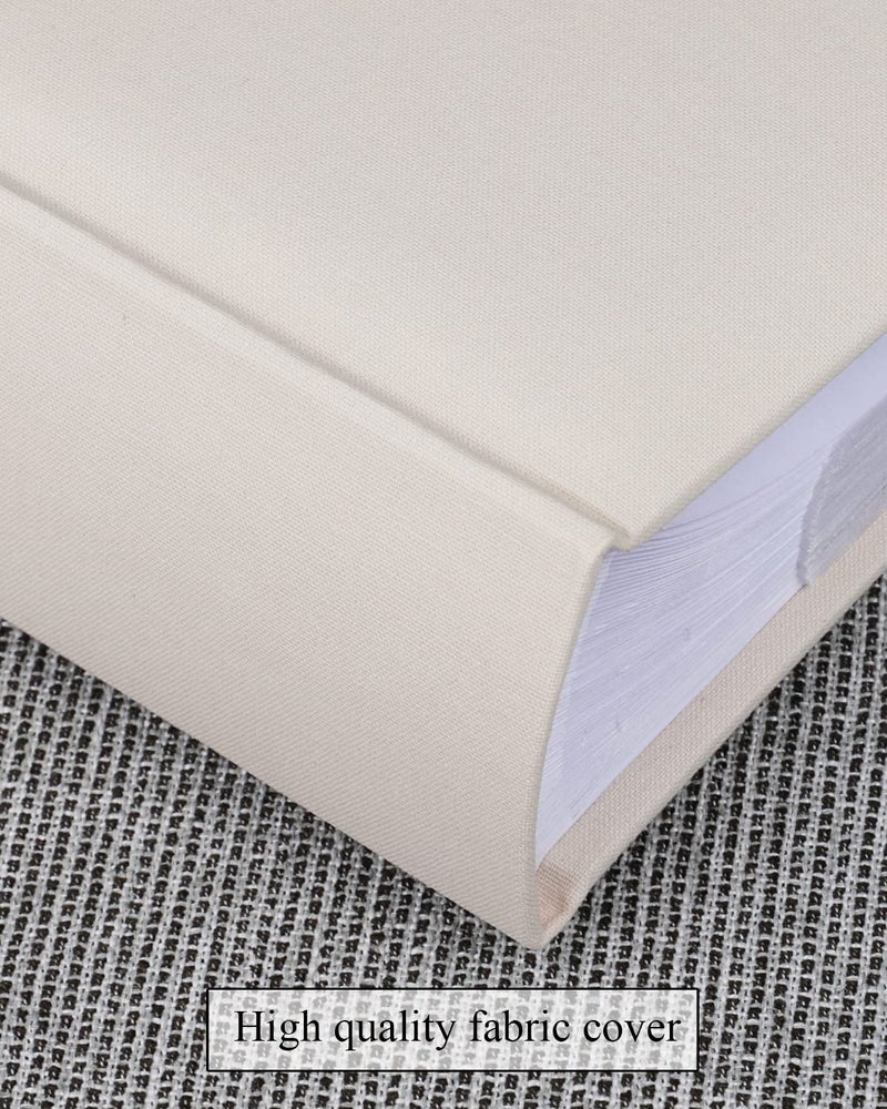1DOT2 Photo Album 4x6 Hold 402 Photos with Memo Slip-in Pockets Photo Book  Linen Cover Picture Photo Albums with Writing Space for Wedding Family Baby Vacation Mother's Day Beige - Image 4