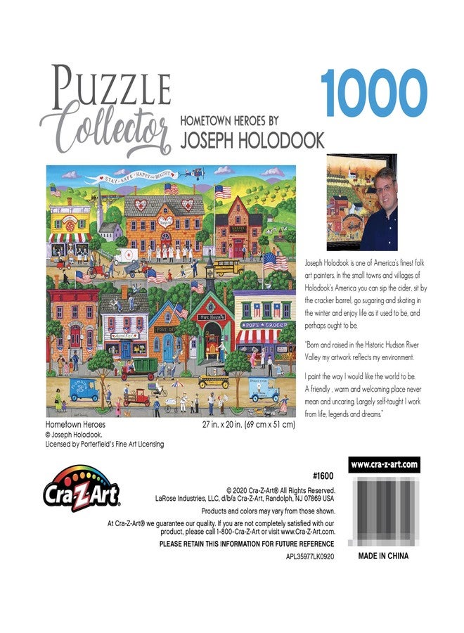Rose Art Puzzle Collector Jigsaw Puzzle 1000pc Hometown Heroes - Image 5