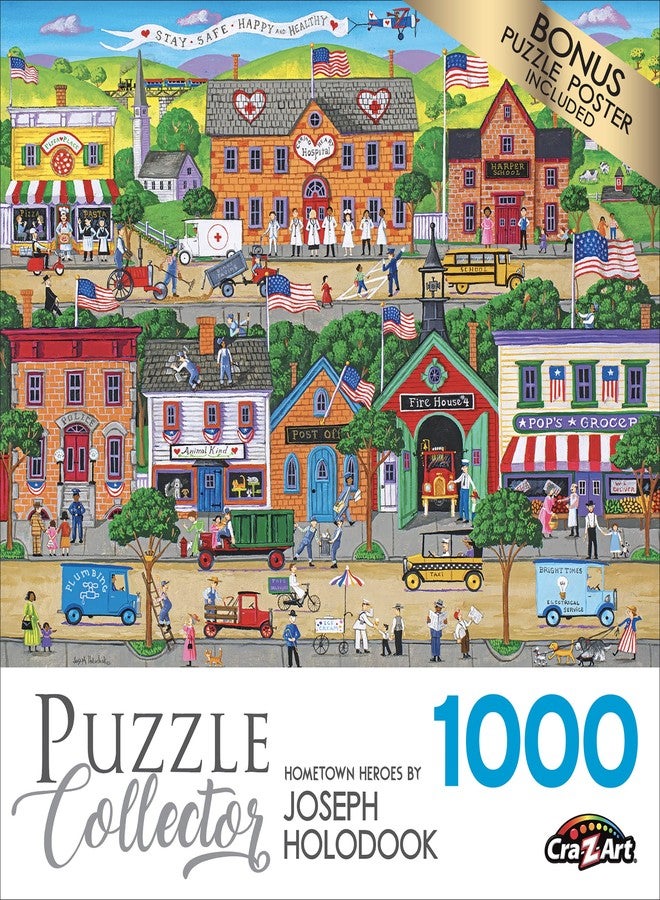 Rose Art Puzzle Collector Jigsaw Puzzle 1000pc Hometown Heroes - Image 4