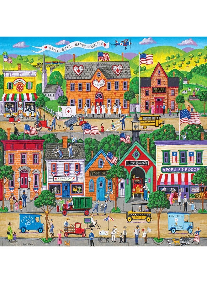 Rose Art Puzzle Collector Jigsaw Puzzle 1000pc Hometown Heroes - Image 1
