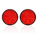 Yourkar 2 PCS Motorcycle Reflectors M6 x 10 Screw Mounted Plastic Safety Warning Reflector Universal Rear Safety Reflectors for Scooters Bicycles Motorcycle Accessories Round Red - Image 2