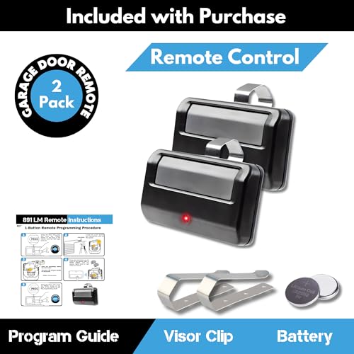 GARAGE STOP 2X for 891LM Chamberlain Craftsman Liftmaster Garage Door Opener Remote Replacement, 1993 to Present Garage Clicker, Universal Garage Door Opener Remote - Image 5