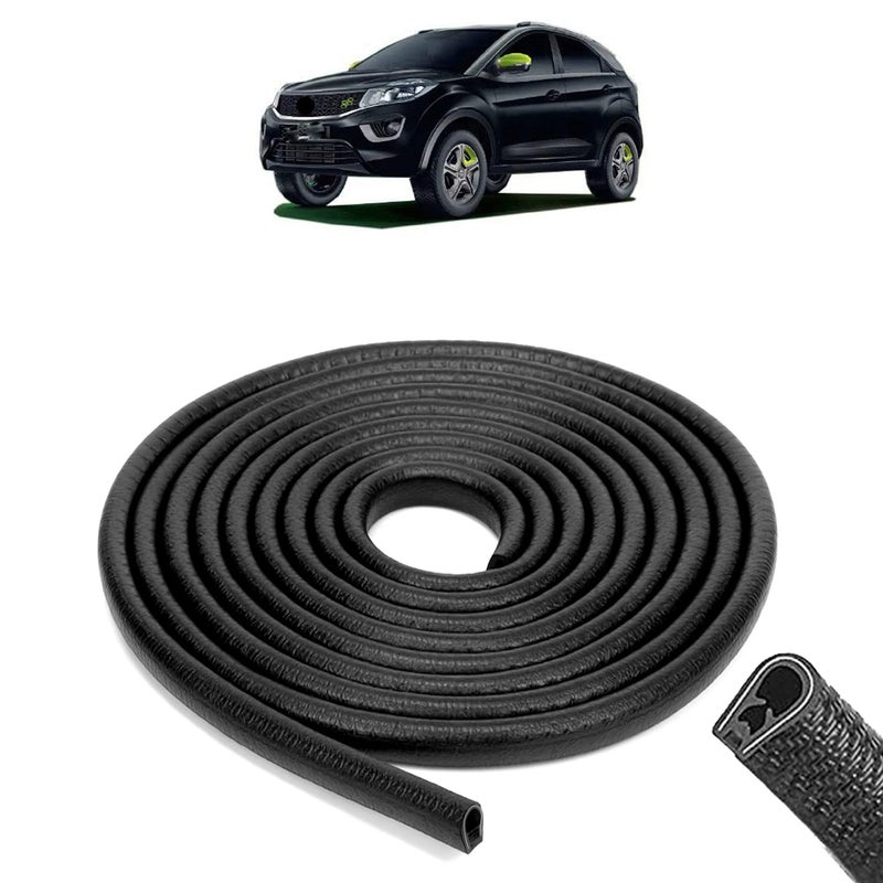 AOSIS - Tata Nexon Kraz Car Door Edge Protector U-Shaped Rubber, Built-in Steel, 5 Meter - Image 1