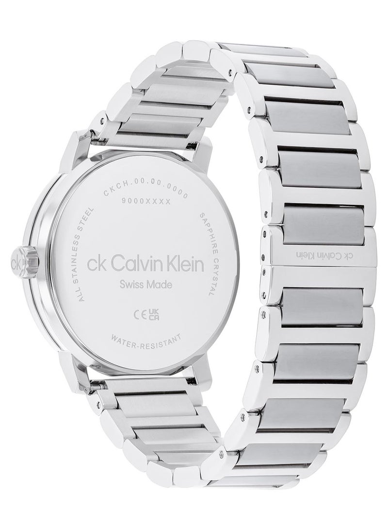 CALVIN KLEIN ساعة يد رجالية من الستانلس ستيل 25000069 - Image 2