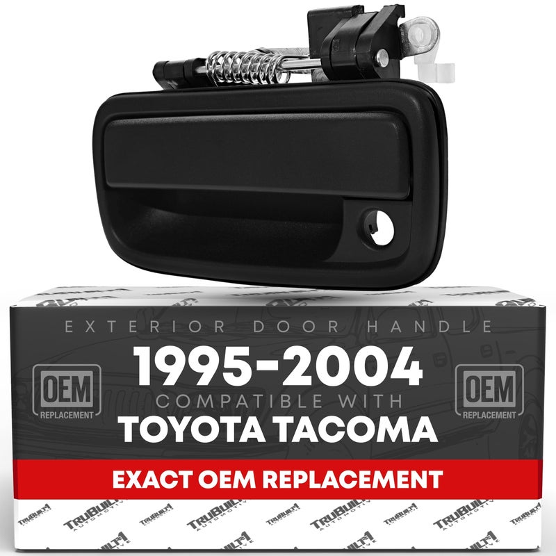 Exterior Front Driver Door Handle Replacement  Compatible with 19952004 Toyota Tacoma  Smooth Black Plastic  OEM 6922035020 91319 79344 TO1310117