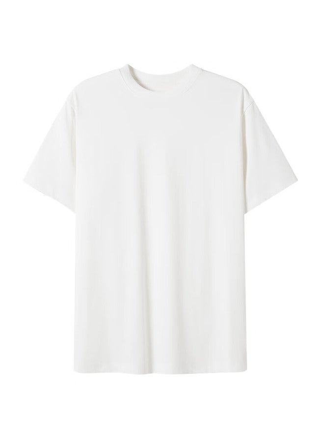 Markless 7a Antibacterial T-shirt For Men, Loose-fitting Short Sleeve For Summer, 3645 Cloud White New L - Image 4