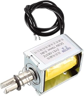 uxcell uxcell DC Push Pull Type Solenoid Electromagnet, DC9V 0.8N 10mm, Open Frame Type, Linear Motion  - Image 1