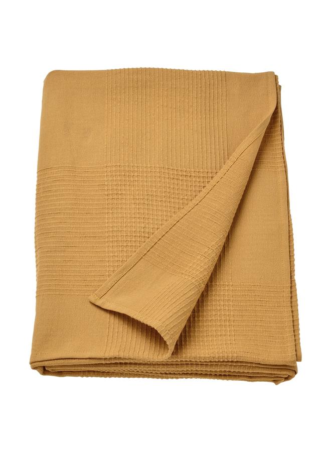 زبون غطاء سرير، أصفر-بيج، 150×250 سم - Image 1