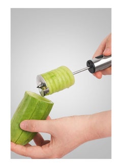 Generic Stainless Steel Vegetable Drill Fruit Corer And Veggie Spiralizer Twister Set Ergonomic Handle With 4 Sizes for Coring and Hollowing out Zucchini, Potatoes, Carrot,Apple  - Image 3
