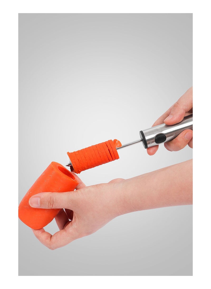 Stainless Steel Vegetable Drill Fruit Corer And Veggie Spiralizer Twister Set Ergonomic Handle With 4 Sizes for Coring and Hollowing out Zucchini, Potatoes, Carrot,Apple  - Image 2