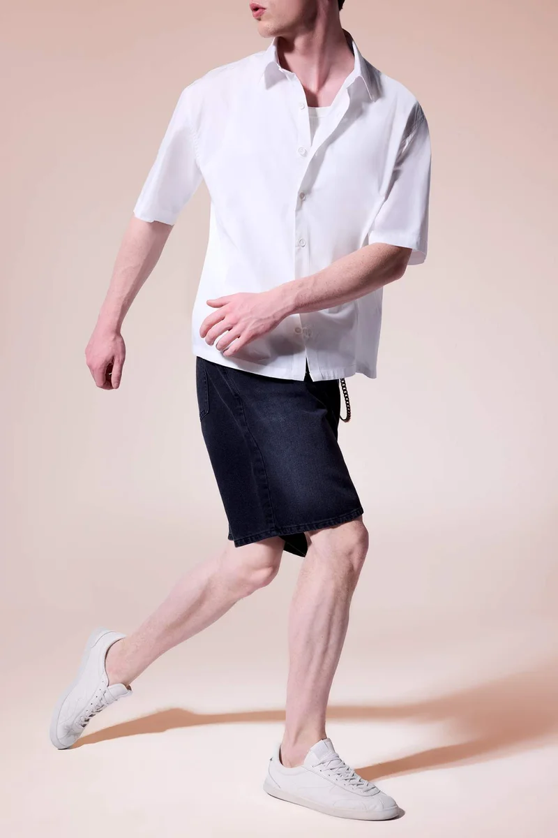 DeFacto Straight Fit Bermuda Shorts