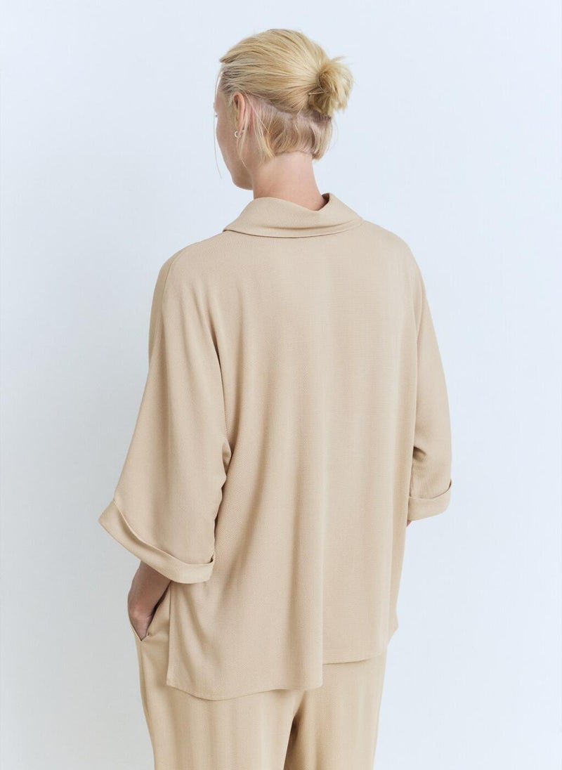 MANGO Oversized flowing blouse  - Image 2