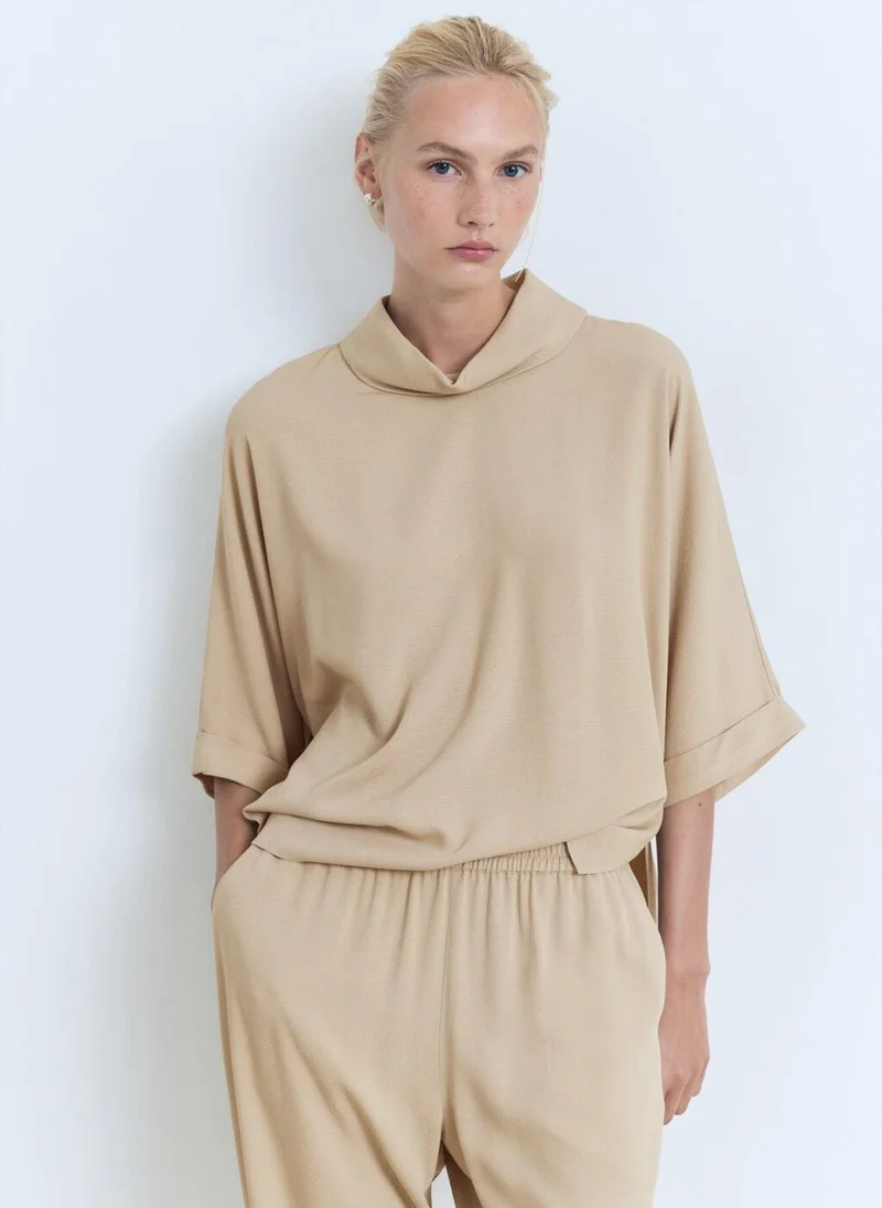 مانجو Oversized flowing blouse