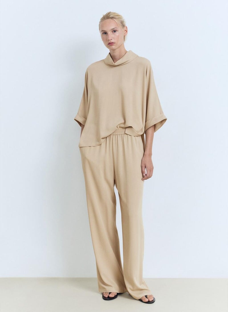 MANGO Oversized flowing blouse  - Image 4