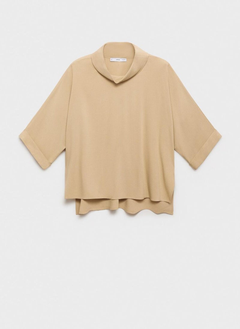 MANGO Oversized flowing blouse  - Image 5