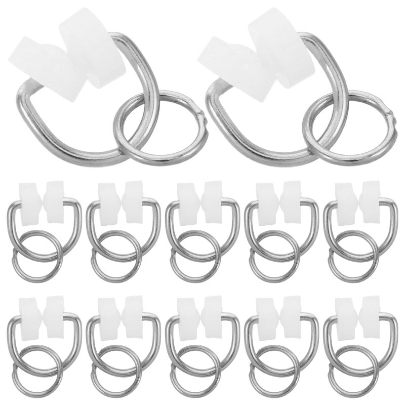 50Pcs Curtain Hooks Metal for Track Smooth Silent Gliding Durable Curtain Track Accessories - Image 4