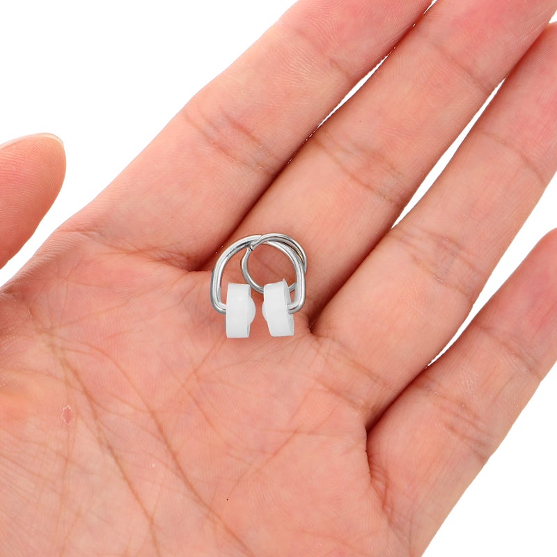 50Pcs Curtain Hooks Metal for Track Smooth Silent Gliding Durable Curtain Track Accessories - Image 3