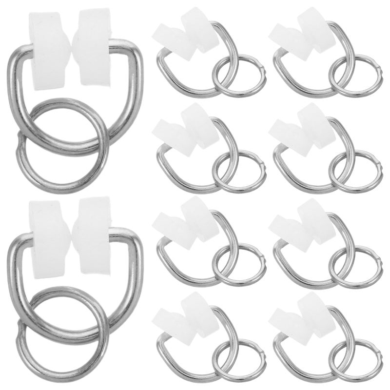 50Pcs Curtain Hooks Metal for Track Smooth Silent Gliding Durable Curtain Track Accessories - Image 5