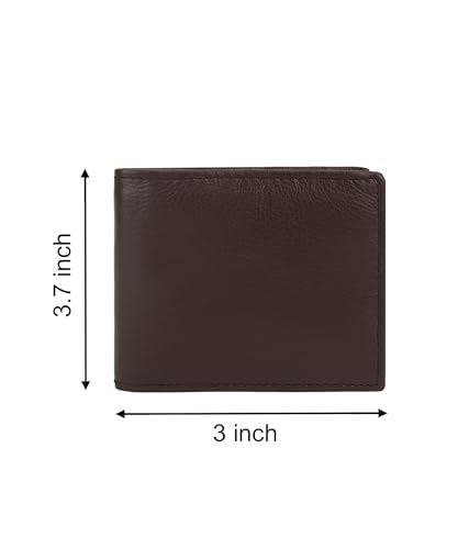 LB LEATHERBOSS Leatherboss Leather Boys Slim Compact Flap Id Coin Pocket Bifold Wallet with debit credit card holder, Dark Brown - Image 2