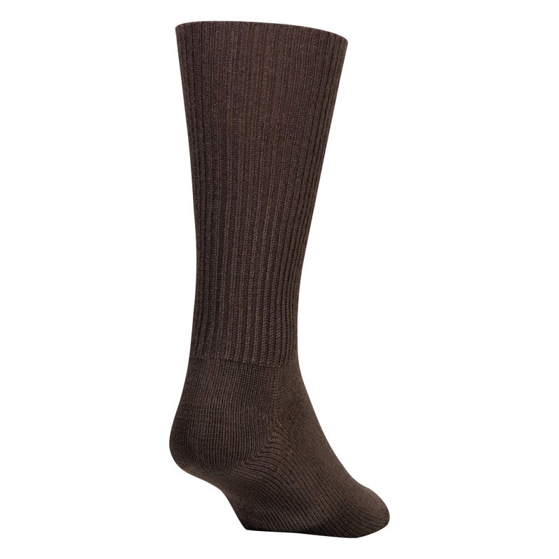 GOLDTOE Men's Fluffies Casual Crew Socks, Brown (3-Pairs), Large - Image 3