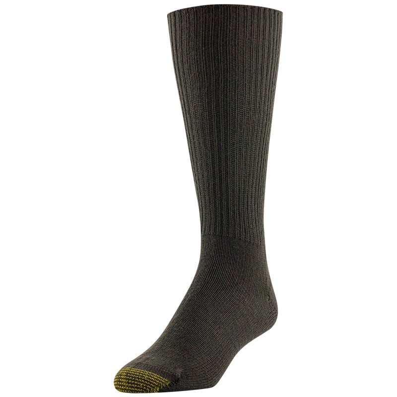 GOLDTOE Men's Fluffies Casual Crew Socks, Brown (3-Pairs), Large - Image 4