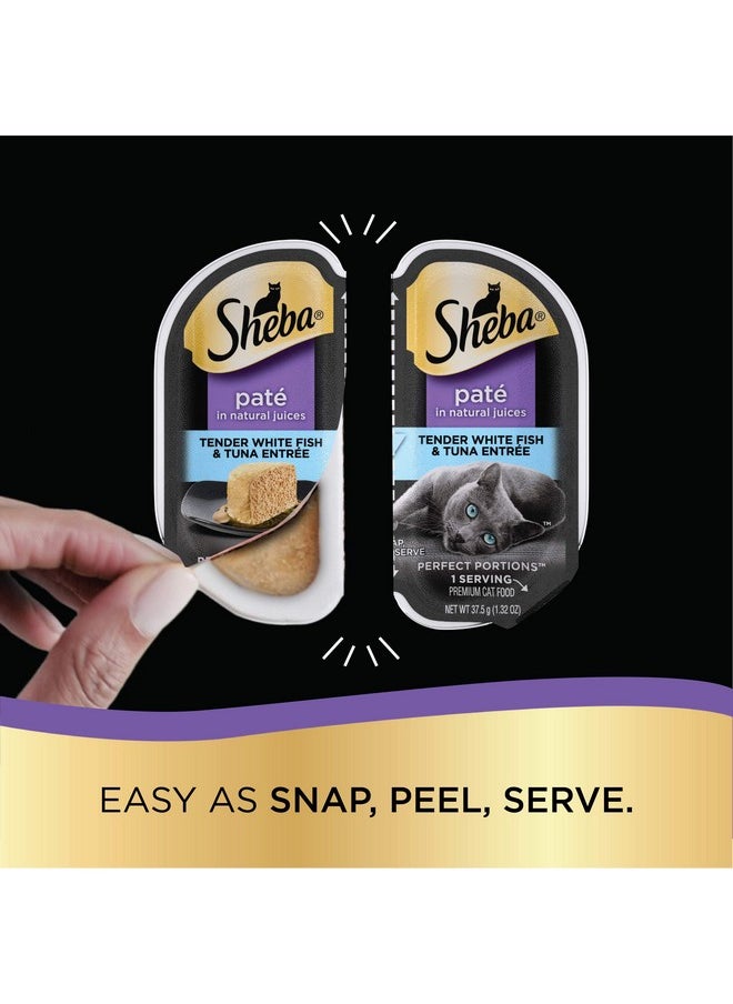 Sheba Perfect Portions Cuts In Gravy Adult Wet Cat Food Tray, Delicate Salmon And Tender Whitefish & Tuna Entrée, TwinPack  12 Count (Pack Of 2)  - Image 3