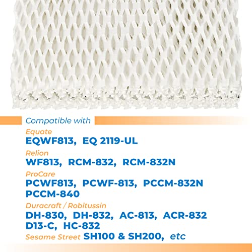 ANTOBLE 4 Pack WF813 Humidifier Filter Replacement for ReliOn RCM-832 RCM-832N, ProCare PCWF813 PCWF-813 PCCM-840 PCCM-832N, Equate EQWF813 EQ 2119-UL Cool Mist Humidifier Filters - Image 2