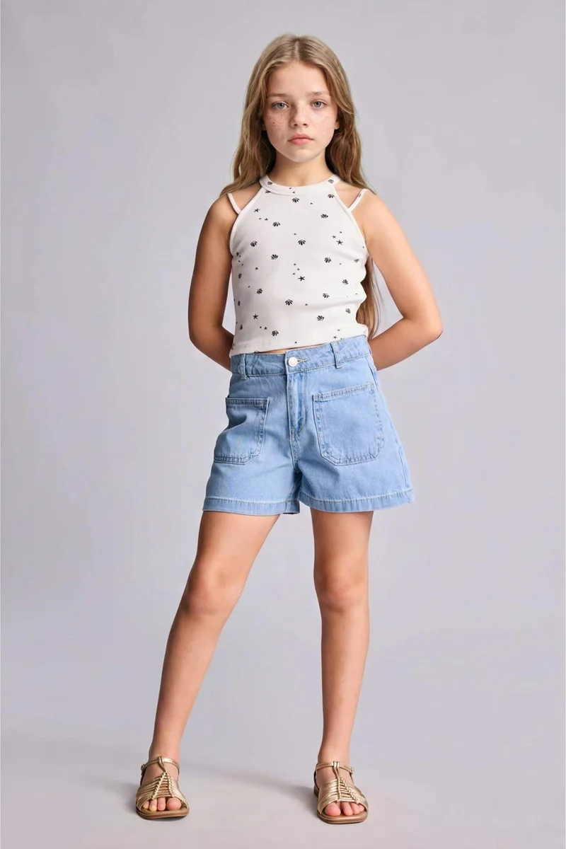 DeFacto Girl Printed Ribana Tank Top