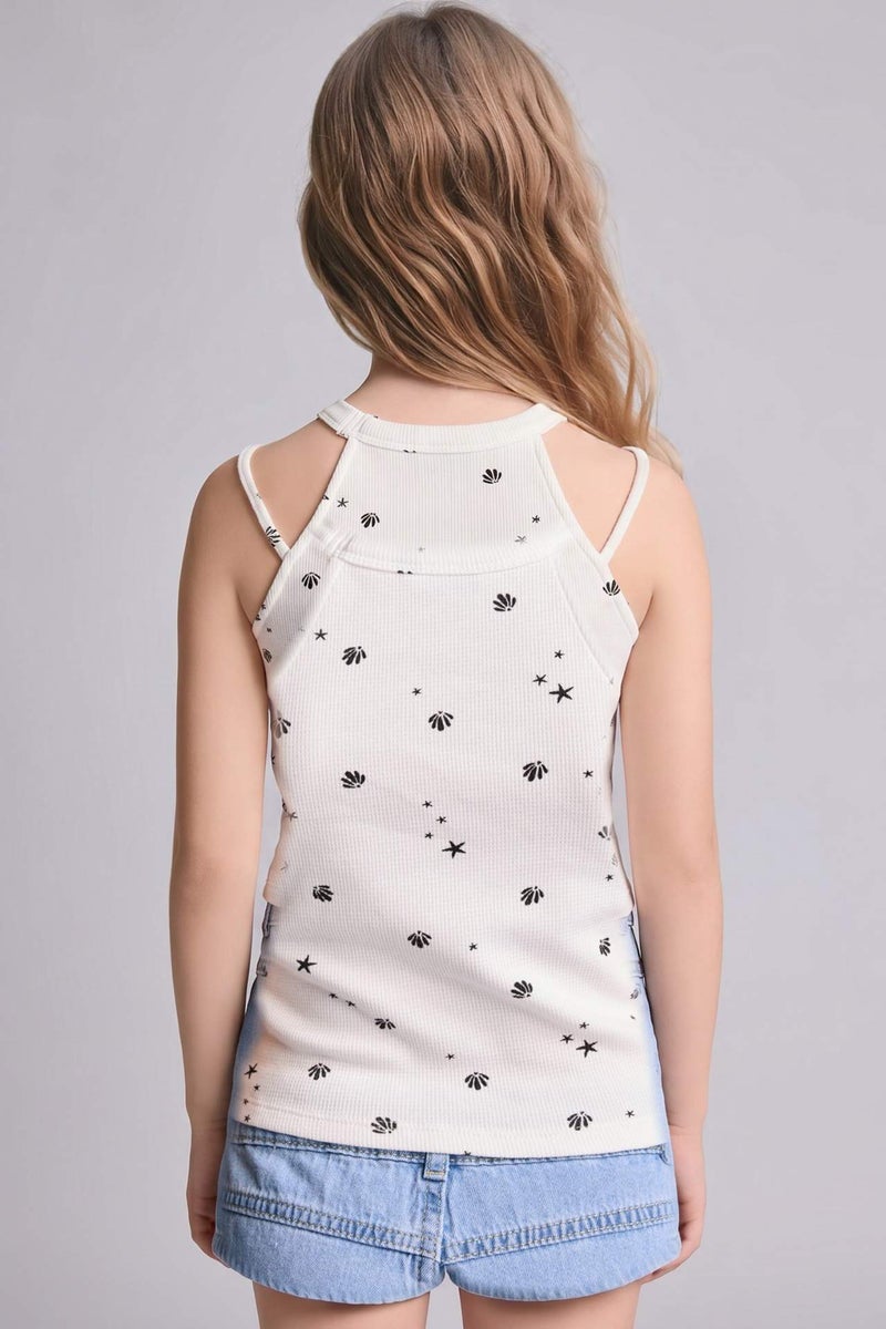 DeFacto Girl Printed Ribana Tank Top - Image 4