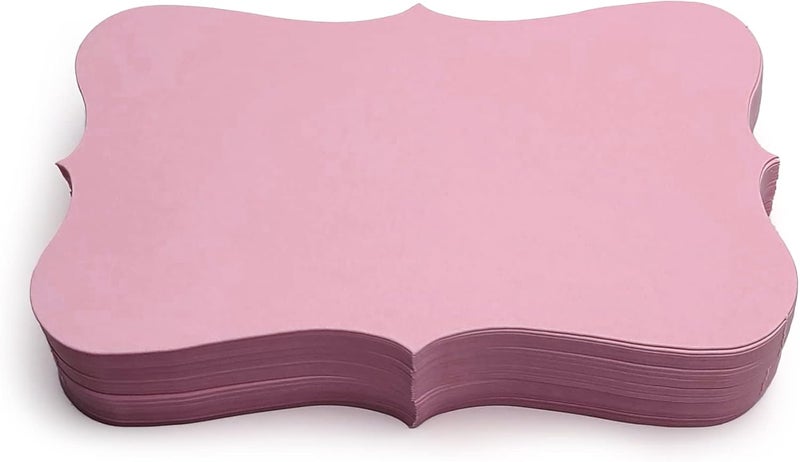 PPAPPAPPIYO 3x5 Pink index card stock / Set of 50 Blank index cards 350gsm (pink) - Image 1