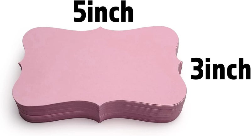 PPAPPAPPIYO 3x5 Pink index card stock / Set of 50 Blank index cards 350gsm (pink) - Image 2