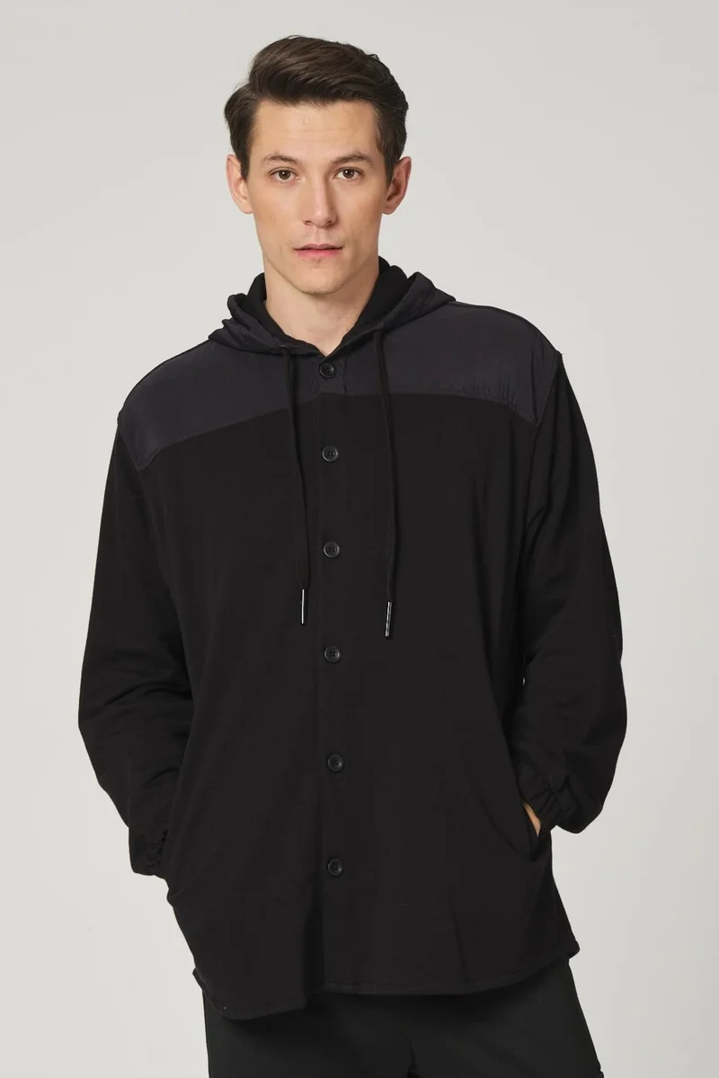 الكسندر جاردي Alexandergardı Parachute Fabric Detailed Oversize Cardigan (E22-61000)