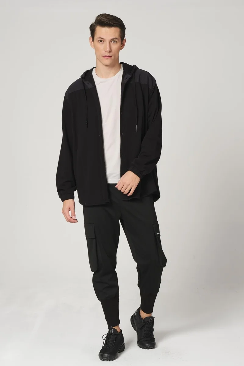 الكسندر جاردي Alexandergardı Parachute Fabric Detailed Oversize Cardigan (E22-61000)