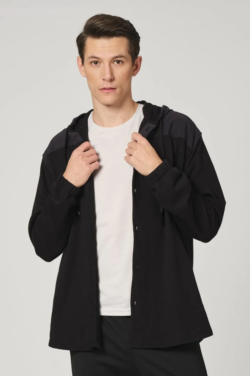 الكسندر جاردي Alexandergardı Parachute Fabric Detailed Oversize Cardigan (E22-61000)