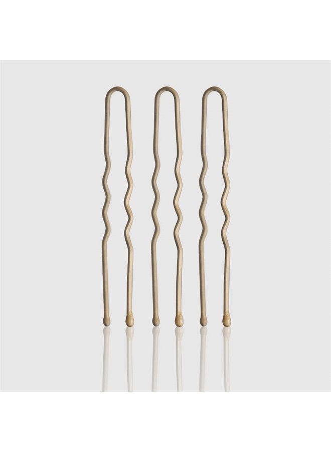 Fromm Style Artistry 1.75" U-shaped Crimped Hair Pins, Matte Blonde, 800 Hair Pins, Secure Hold, Suitable for All Hair Types and Lengths, Hair Accessories for Women - Image 2