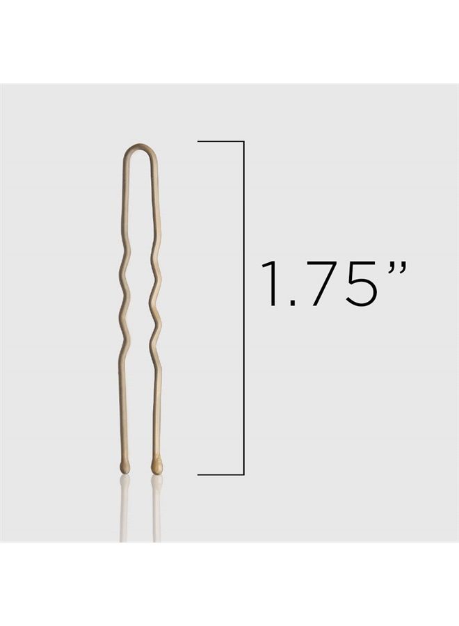 Fromm Style Artistry 1.75" U-shaped Crimped Hair Pins, Matte Blonde, 800 Hair Pins, Secure Hold, Suitable for All Hair Types and Lengths, Hair Accessories for Women - Image 3
