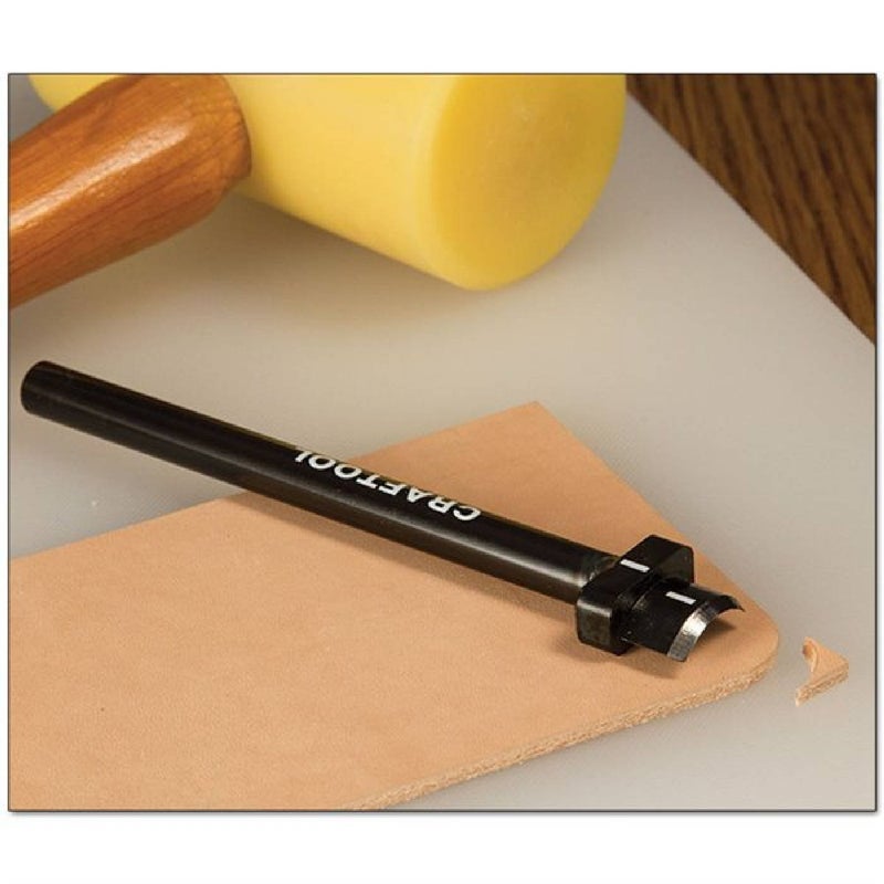 Tandy Leather Craftoolï¿½ Corner Round Punch Small 9/16" (14 mm) 3780-00 - Image 1
